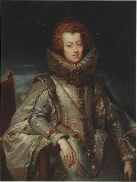 Porträt von Maria Anna, Infantin von Spanien, Erzherzogin von Österreich, später Königin von Ungarn und Böhmen (1604-1646) - Peter Paul Rubens