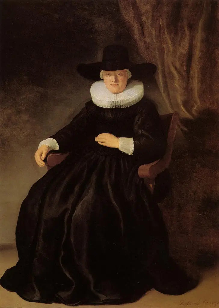 Porträt von Maria Bockenolle - Rembrandt