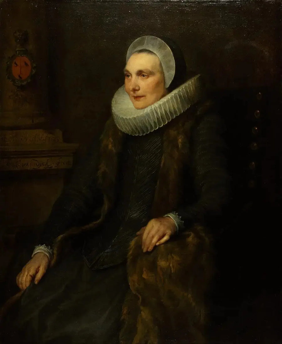 Portrait von Maria Bosschaert, Ehefrau von Adriaen Stevens - Antoine van Dyck