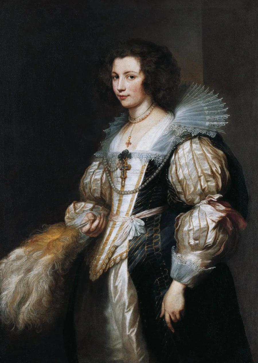 Portrait von Maria Louise von Tassis - Antoine van Dyck