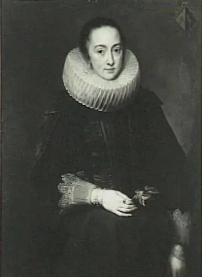 Portrait von Maria Nutius (-), Ehefrau von Jacob de Witte (1591-1631), ca. 1618-1619 - Antoine van Dyck