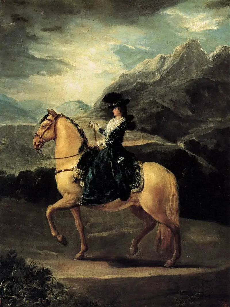 Porträt von María Teresa de Vallabriga zu Pferd - Francisco de Goya