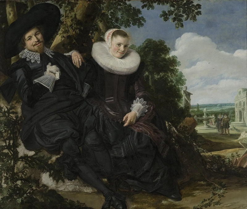 Wahrscheinliches Hochzeitsporträt von Isaac Massa und Beatrix van der Laen - Frans Hals