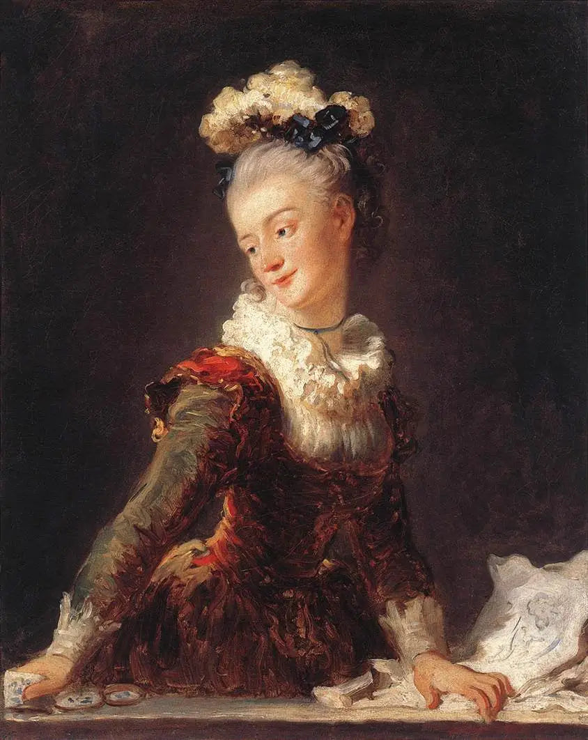 Portrait von Marie-Anne-Éléonore, Gräfin de Grave (1730-1807) - Jean-Honoré Fragonard