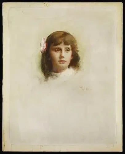Portrait von Marie-Charlotte Madier-Trélat enfant - Léon Bonnat