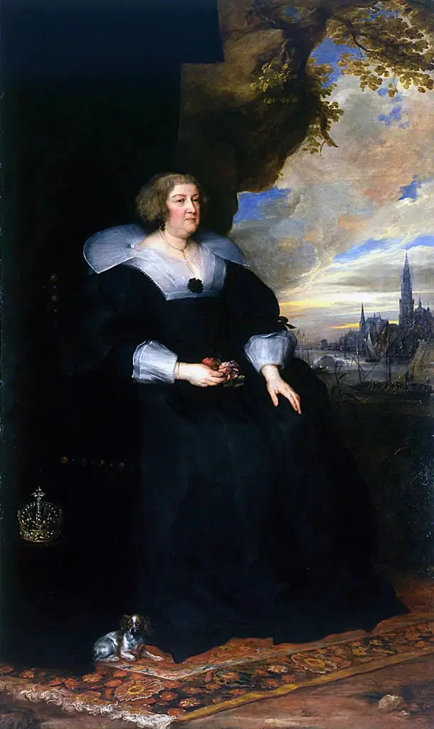 Portrait von Marie de Médicis - Antoine van Dyck