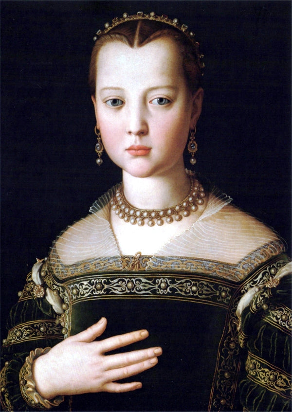 Portrait von Marie de Médicis - Bronzino
