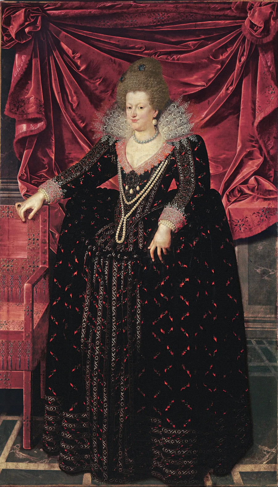 Portrait von Marie de Médicis - Frans Pourbus der Jüngere