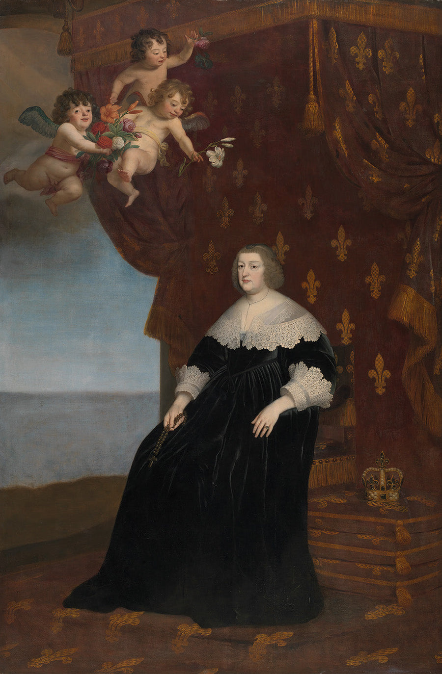 Porträt von Marie de Médicis - Gerrit van Honthorst