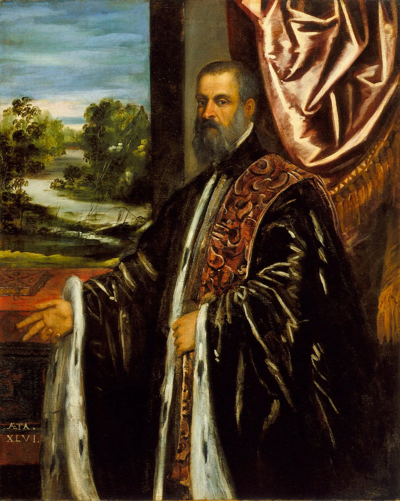 Porträt von Marino Grimani - Jacopo Tintoretto