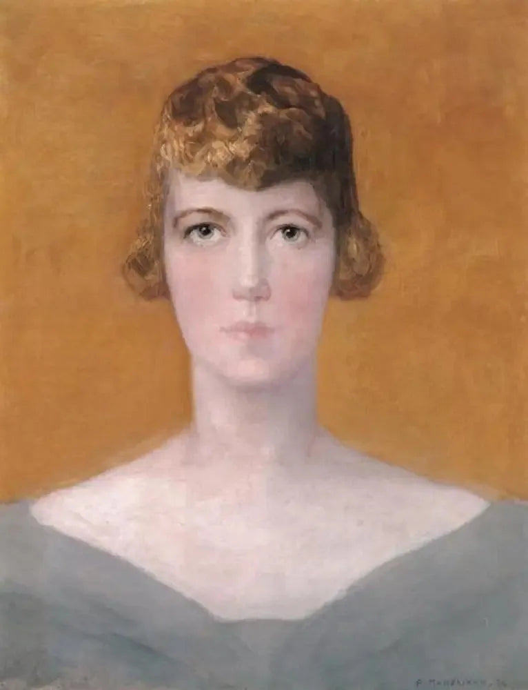 Porträt von Martha Frieda de Fries (1893-...) - Piet Mondrian