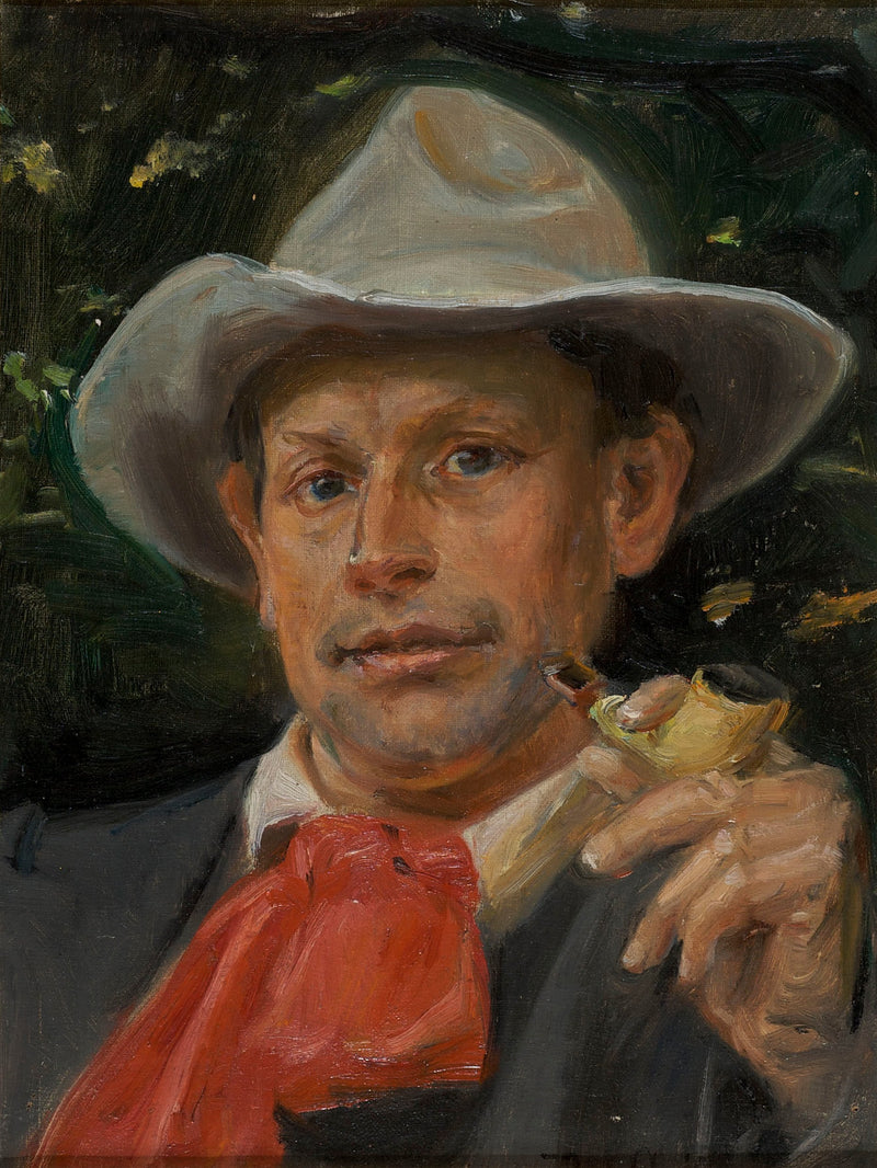 Porträt von Martin Andersen Nexe - Michael Peter Ancher