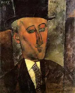 Porträt von Max Jacob - Amedeo Modigliani
