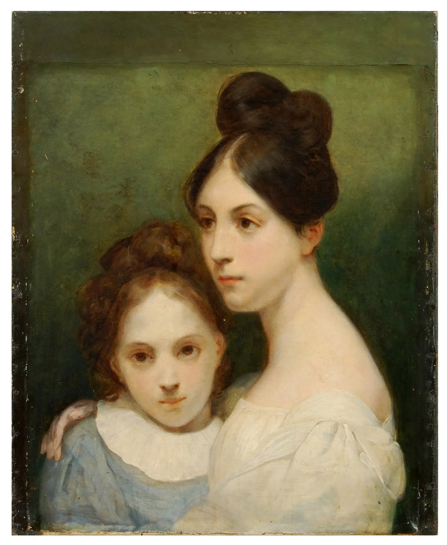 Porträt meiner Fräulein de la Fayette, Enkelinnen von General de la Fayette (1757-1834) - Ary Scheffer