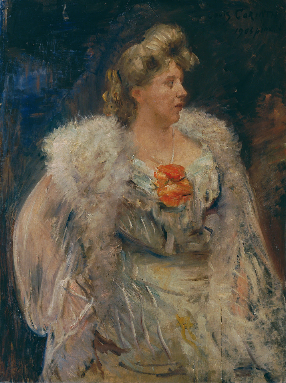 Portrait de Mlle Halbe - Lovis Corinth image 1 reproduction réalisée par Alpha Reproduction