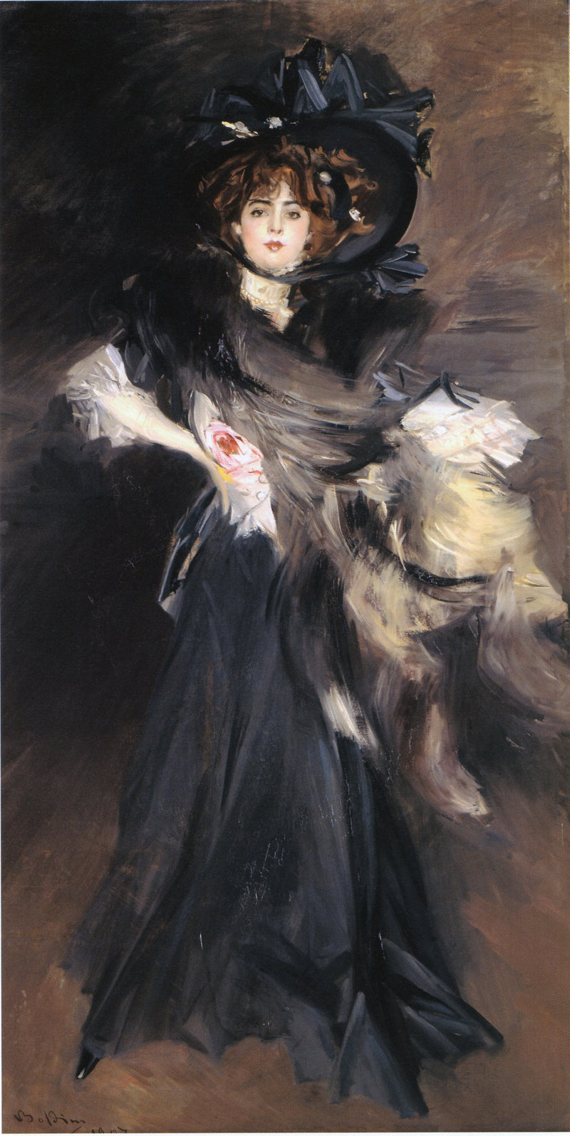 Porträt von Fräulein Lantelme - Giovanni Boldini