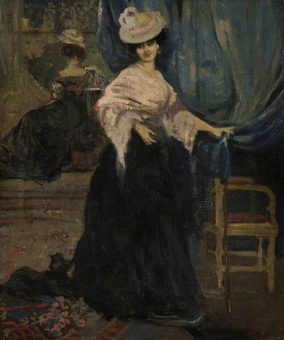 Porträt von Frau Amy Halford - Charles Conder