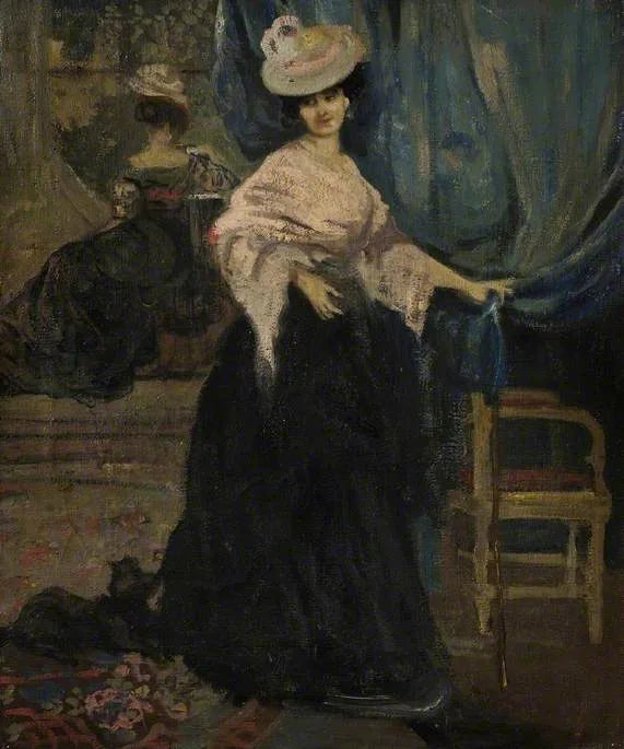 Porträt von Frau Amy Halford - Charles Conder