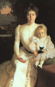 Porträt von Frau Benjamin Thaw und ihrem Sohn - Frank Weston Benson