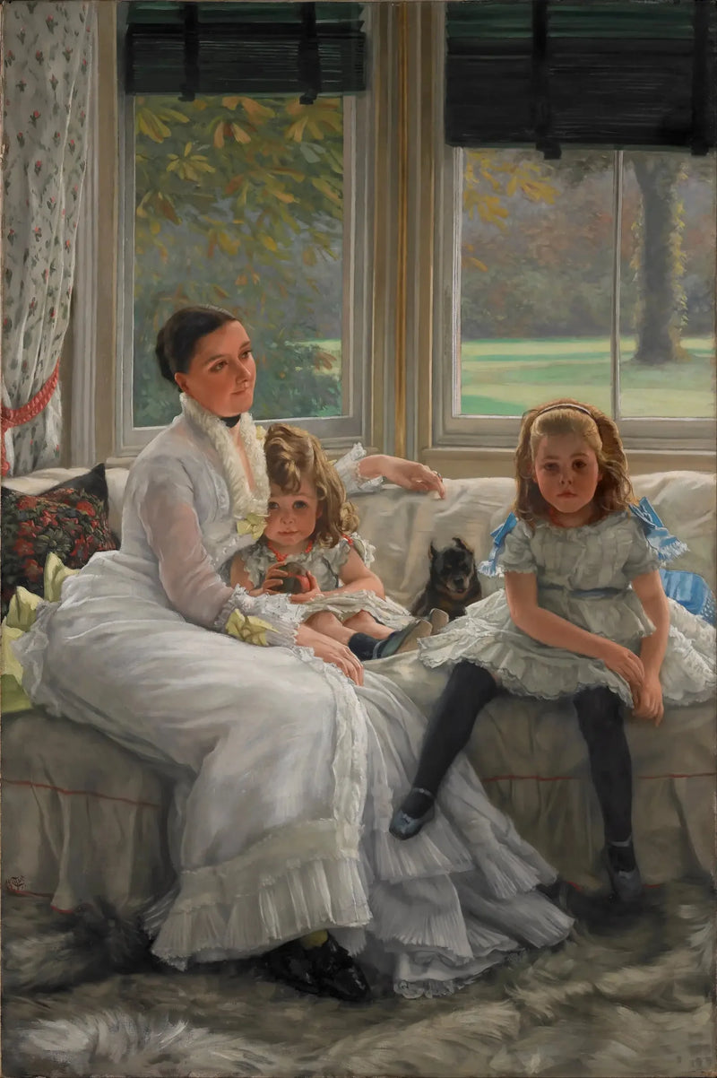 Porträt von Frau Catherine Smith Gill und von zwei ihrer Kinder - James Tissot