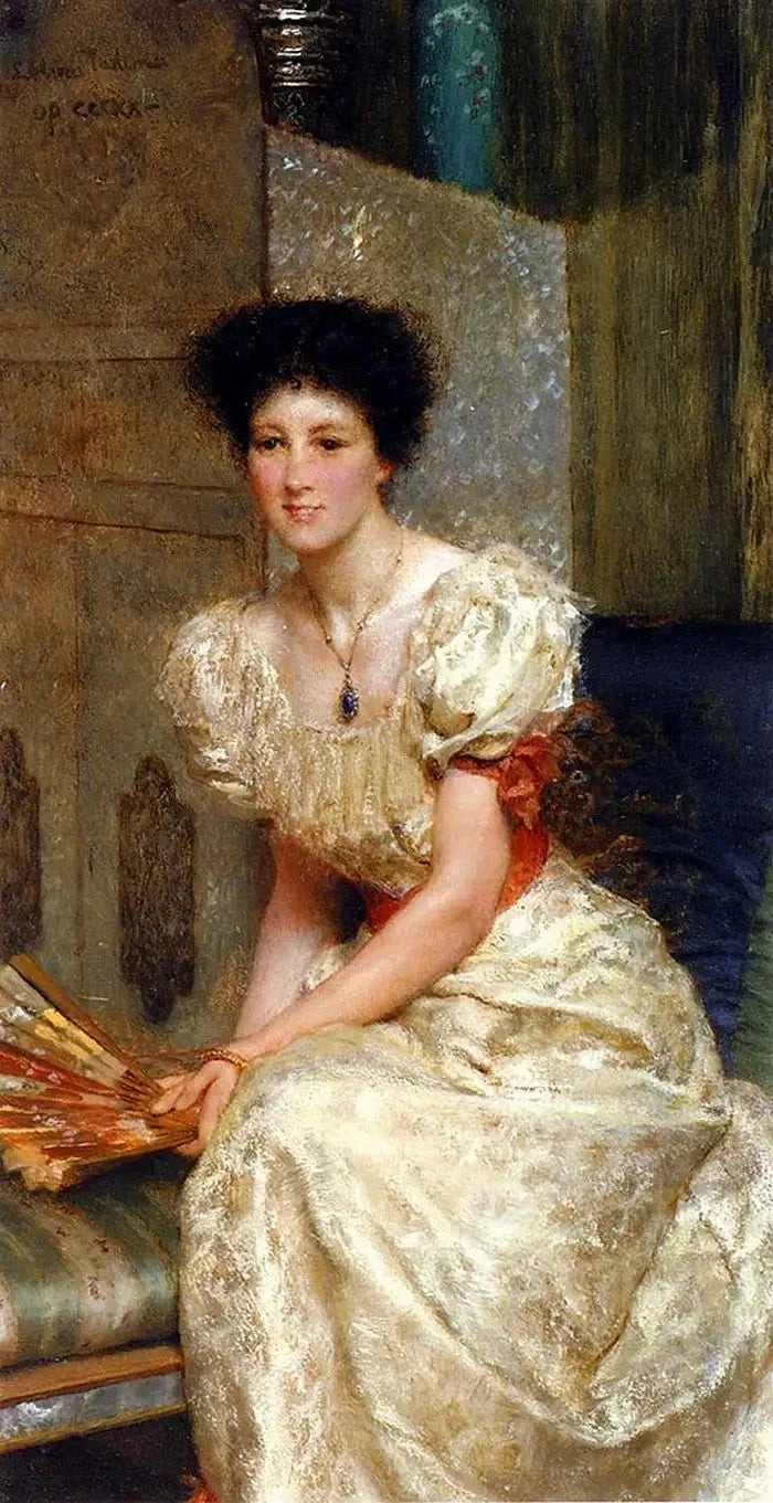 Portrait von Frau Charles W. Wyllie - Lawrence Alma-Tadema