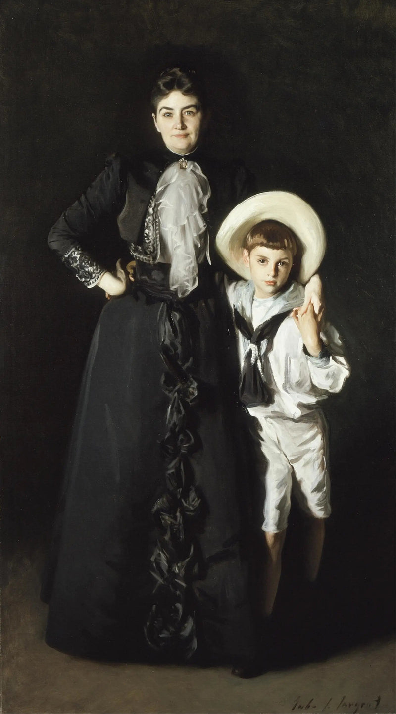 Porträt von Mme Edward L. Davis und ihrem Sohn, Livingston Davis - John Singer Sargent