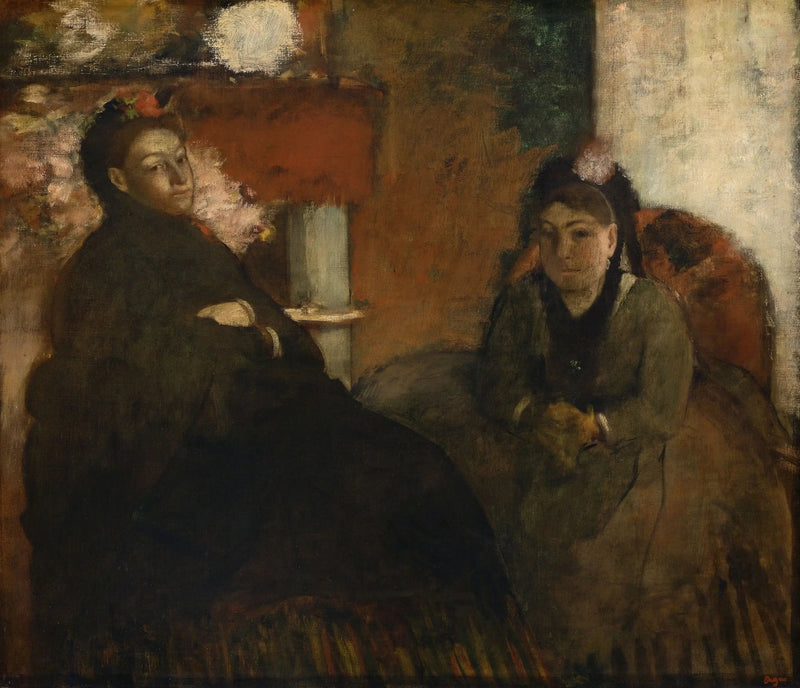 Porträt von Mme Lisle und Mme Loubens - Edgar Degas