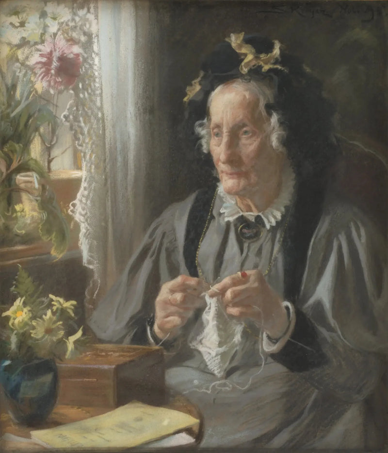 Porträt von Mme S. A. Casse, geborene Engelbreth - Peder Severin Krøyer
