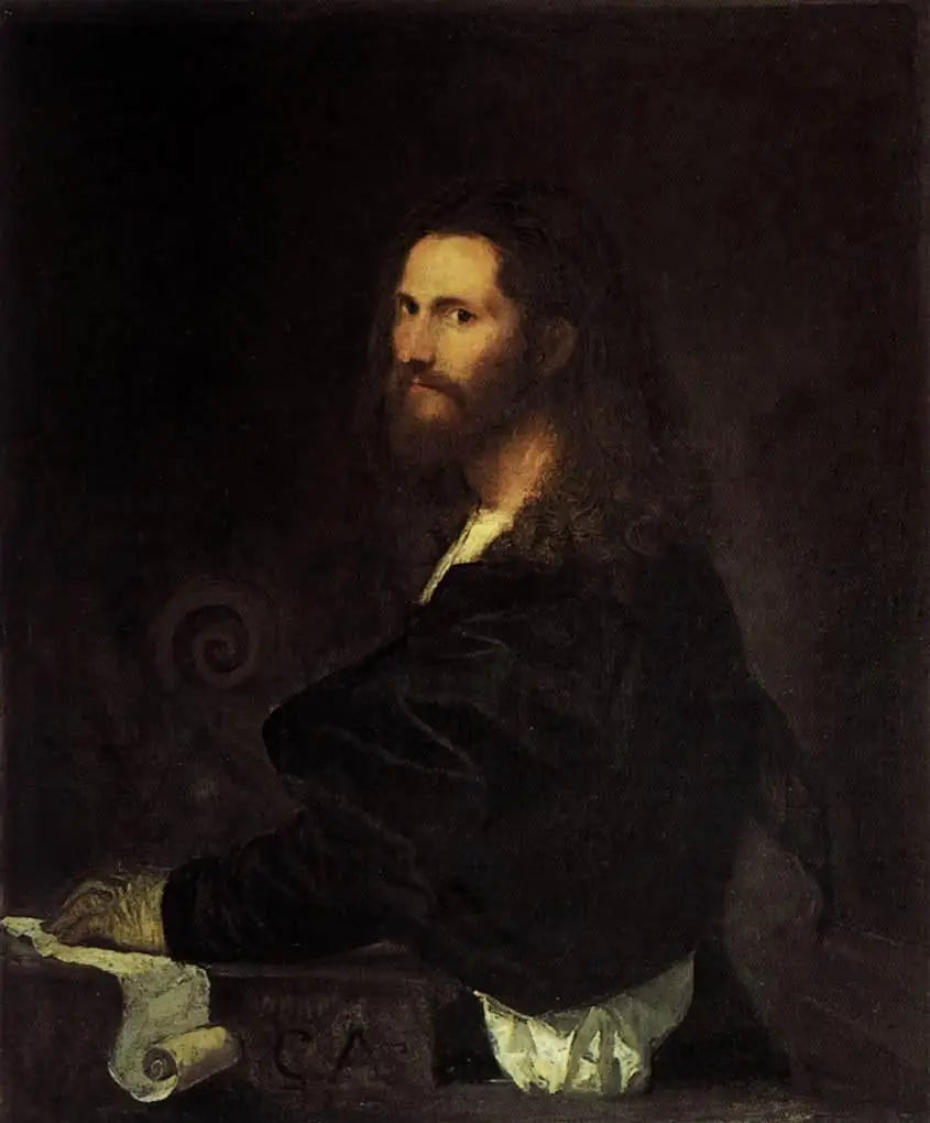 Portrait de Musiker - Titian