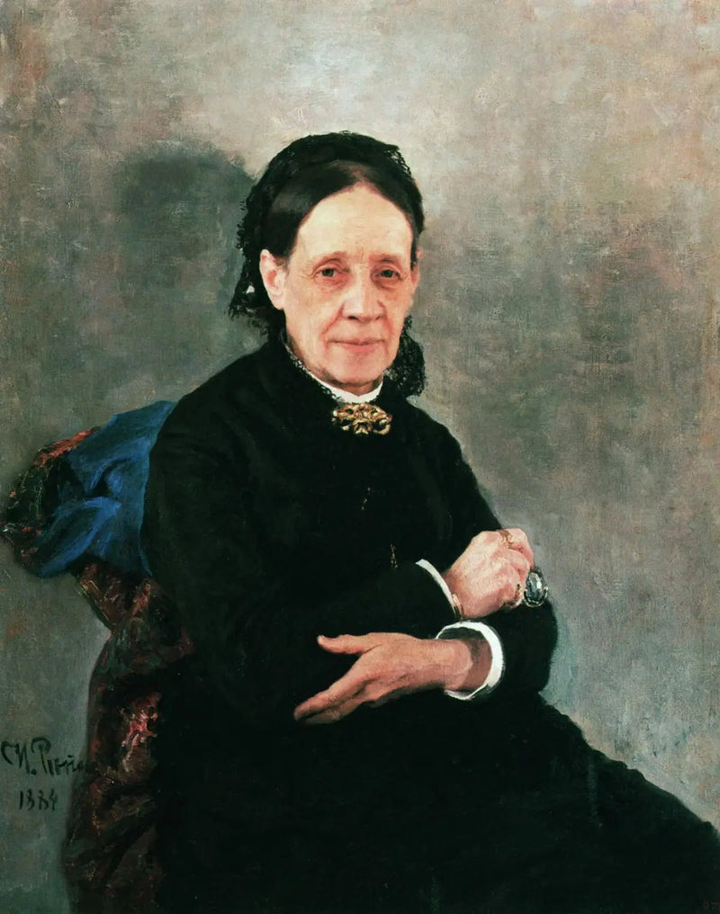 Portrait von N. V. Stasova - Ilya Repin