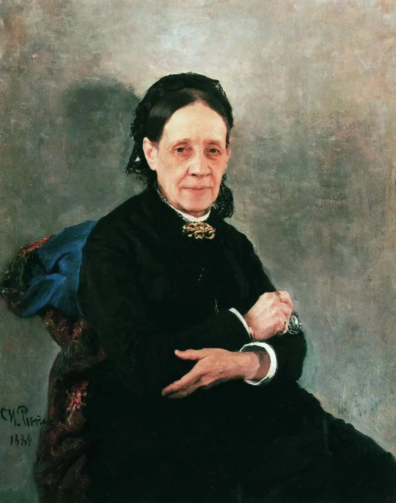 Portrait von N. V. Stasova - Ilya Repin