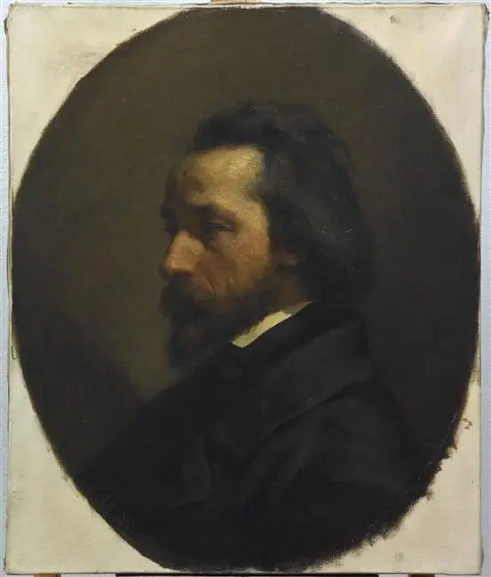 Portrait de Paul François Collot marchand de nouveautés - Jean-François Millet image 1 copie de tableau peinte à la main