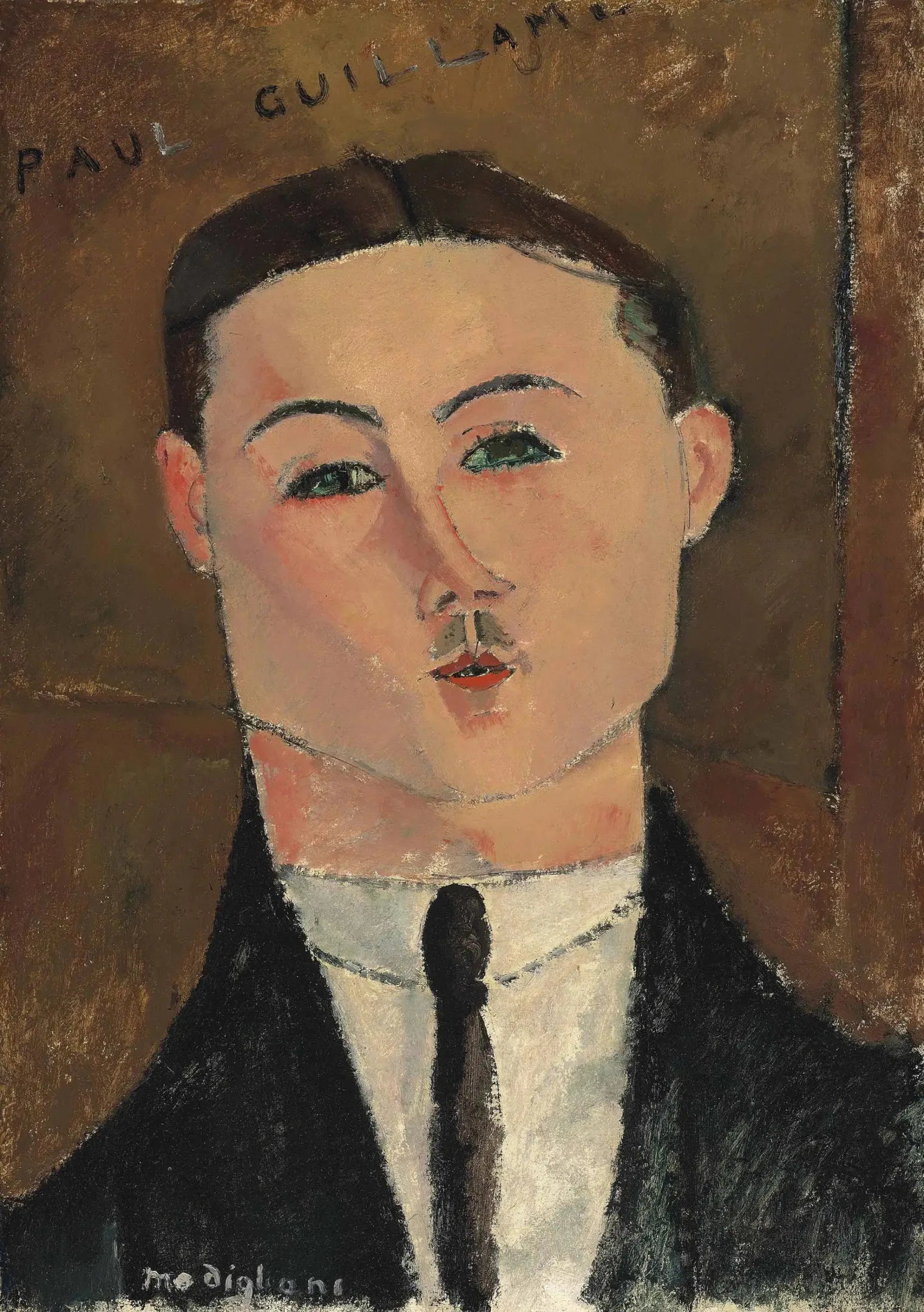 Portrait de Paul Guillaume - Amedeo Modigliani image 1 reproduction artisanale de tableau