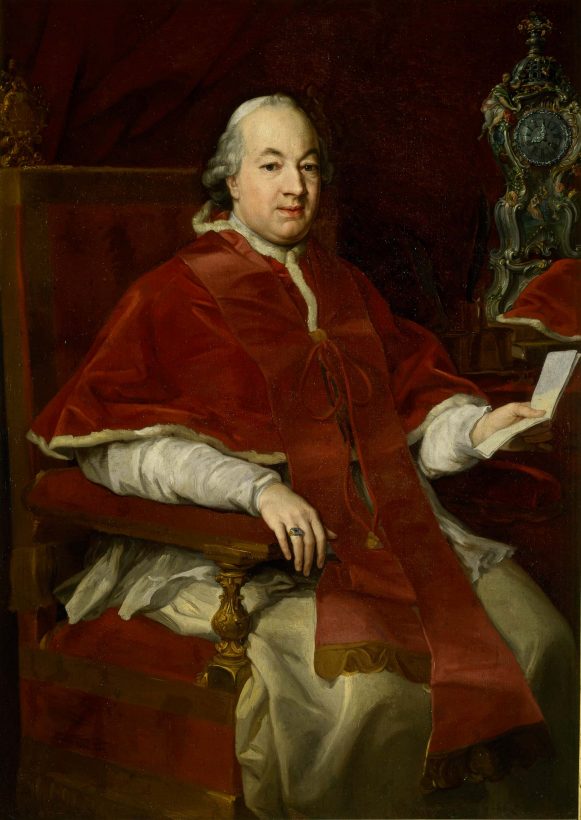 Porträt von Pie VI (Braschi, 1775-1799) - Pompeo Batoni