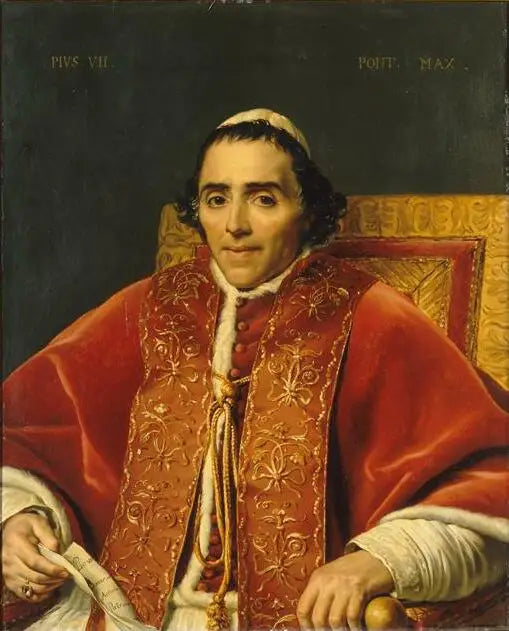 Porträt von Pius VII - Jacques-Louis David