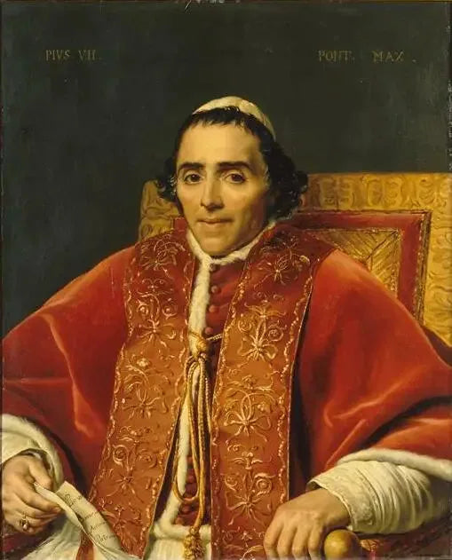 Porträt von Pius VII - Jacques-Louis David