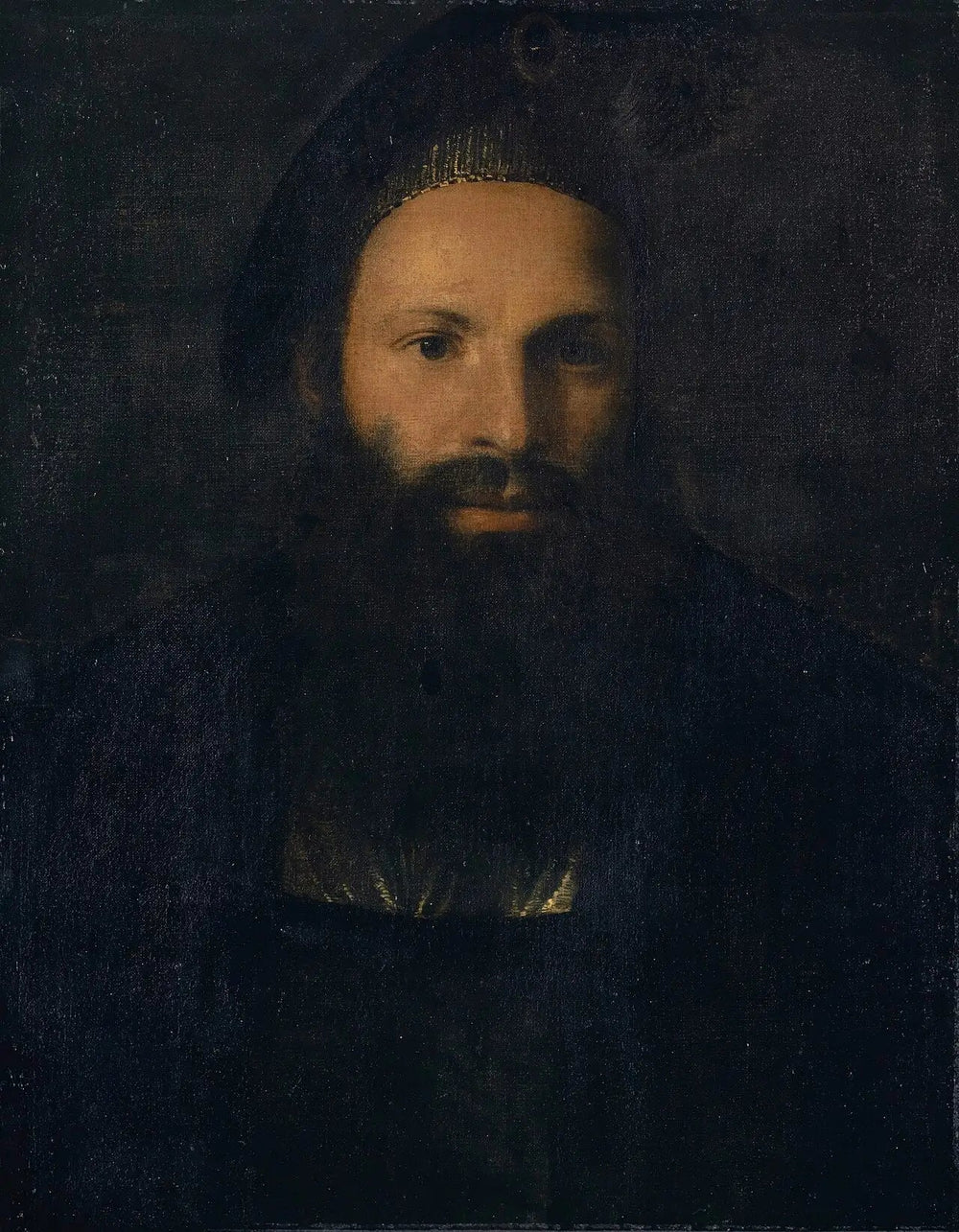 Portrait de Pietro Aretino - Titian image 1 reproduction artisanale de tableau