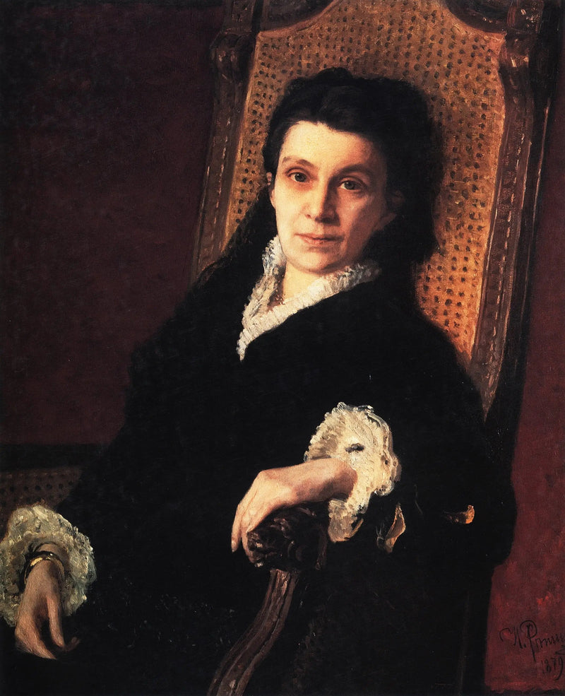Portrait von Poliksena Stepanovna Stasova - Ilya Repin
