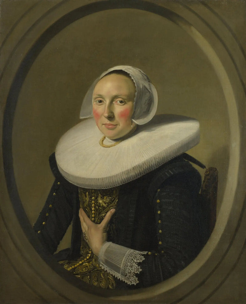 Portrait von (möglicherweise) Maria Larp (-1675) - Frans Hals