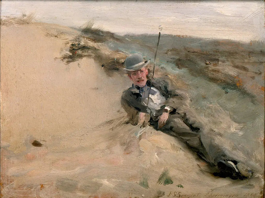 Porträt von Ralph Curtis am Strand von Scheveningen - John Singer Sargent