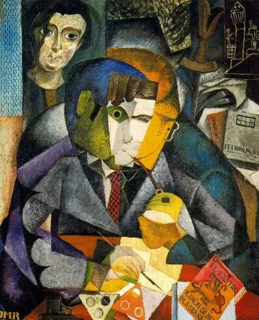 Porträt von Ramón Gómez de la Serna - Diego Rivera