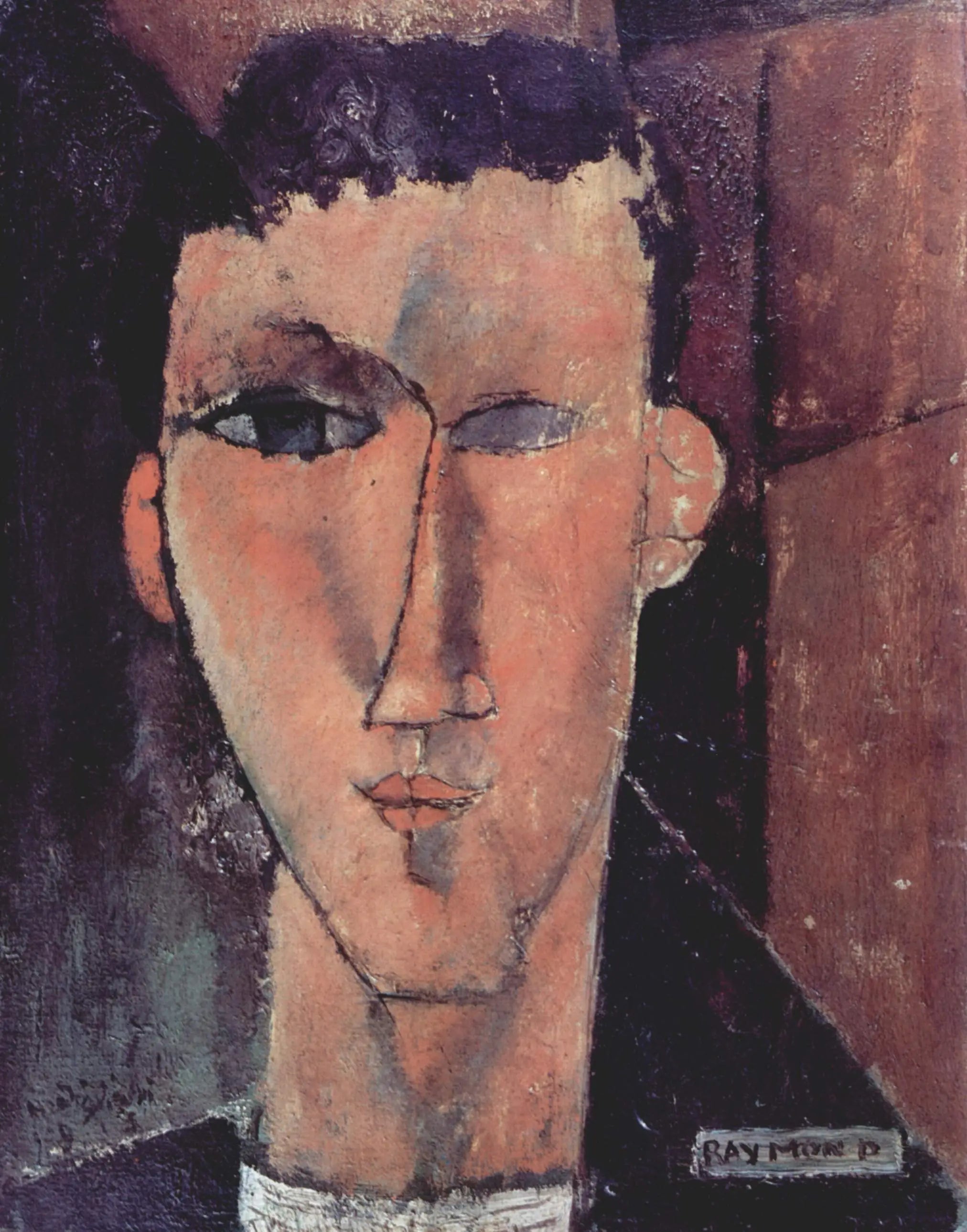 Portrait de Raymond - Amedeo Modigliani image 1 copie peinte à la main à l’huile