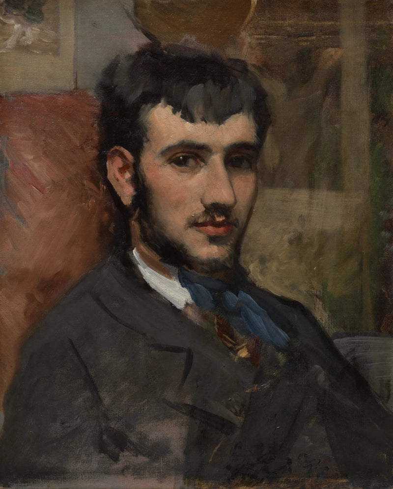 Porträt von Renoir - Frédéric Bazille