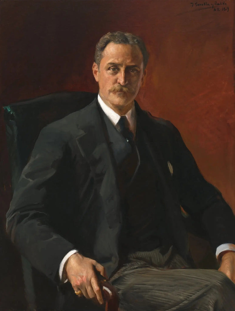 Porträt von Robert Bacon, 39. Außenminister unter der Präsidentschaft von Theodore Roosevelt - Joaquín Sorolla