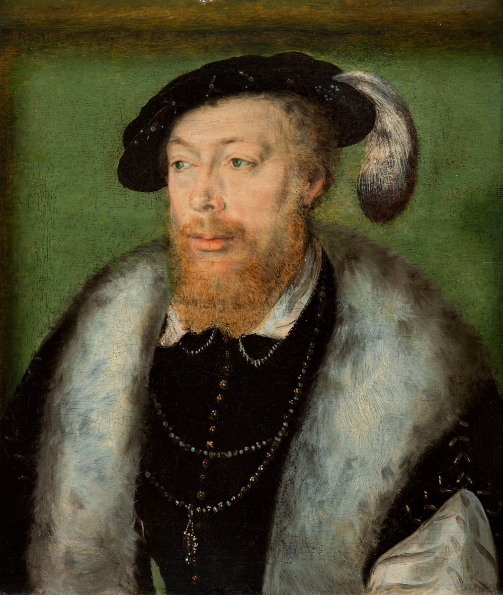 Portrait de Robert de la Marck, 4e duc de Bouillon - Corneille de Lyon image 1 copie de tableau peinte à la main