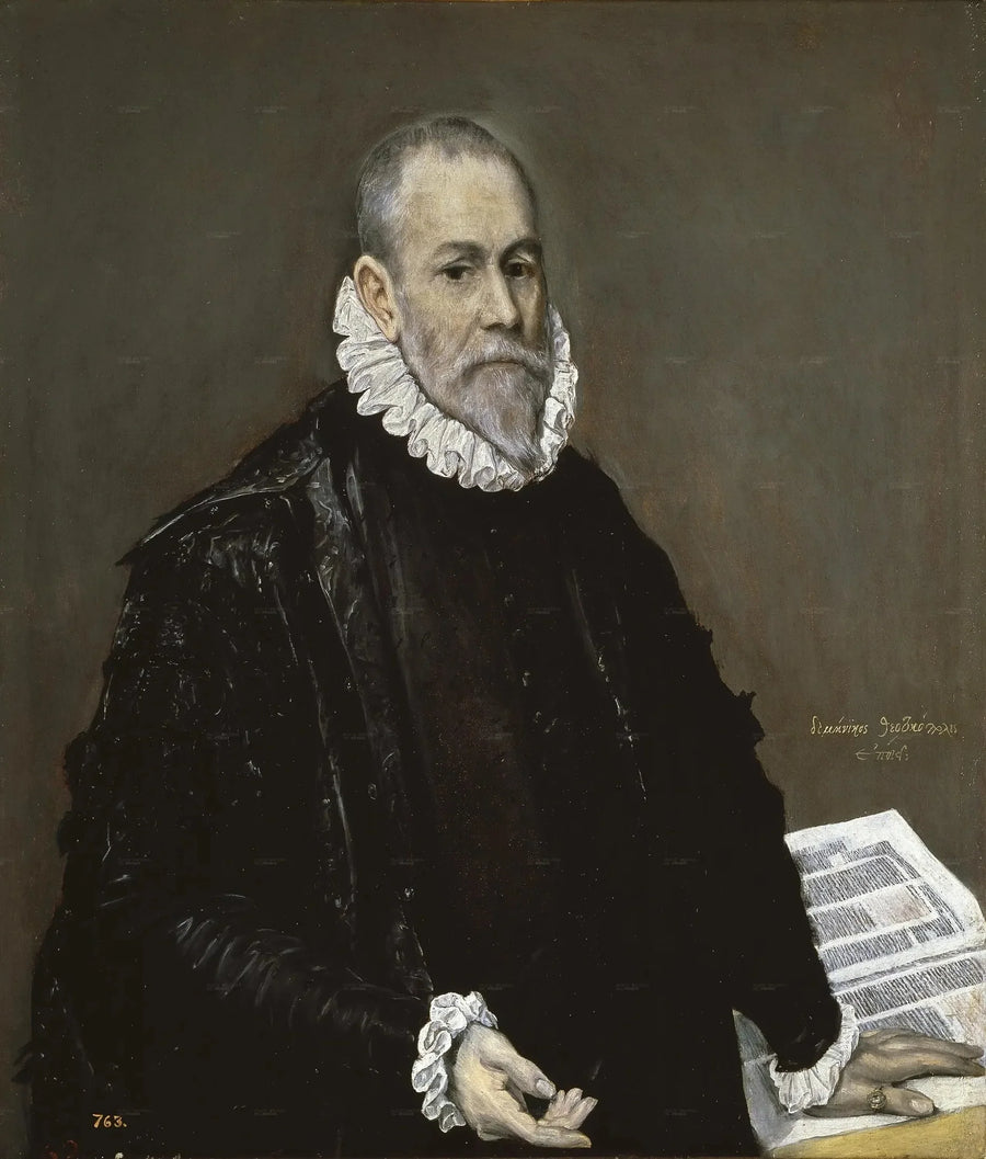 Portrait von Rodrigo de la Fuente - El Greco