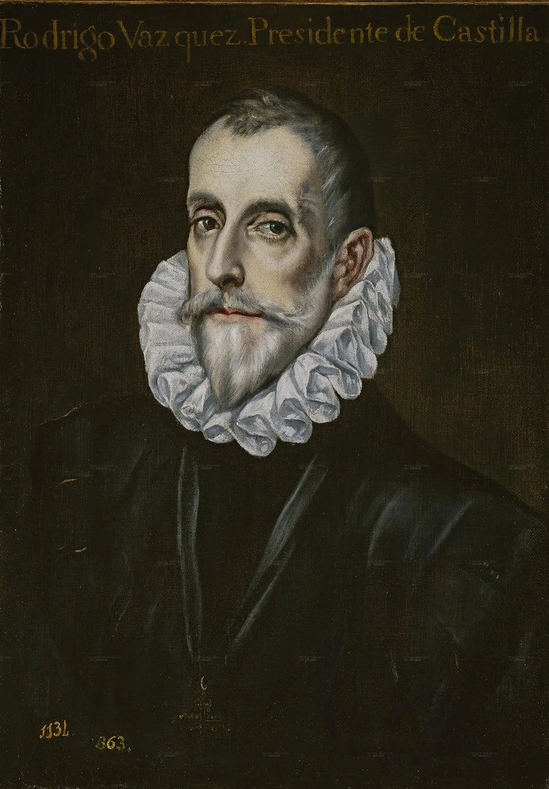 Portrait von Rodrigo Vázquez de Arce - El Greco