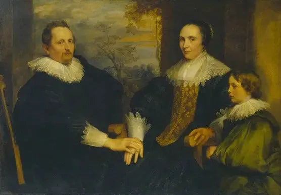 Portrait von Sebastiaan Leerse, seiner Frau und seines Sohnes - Antoine van Dyck