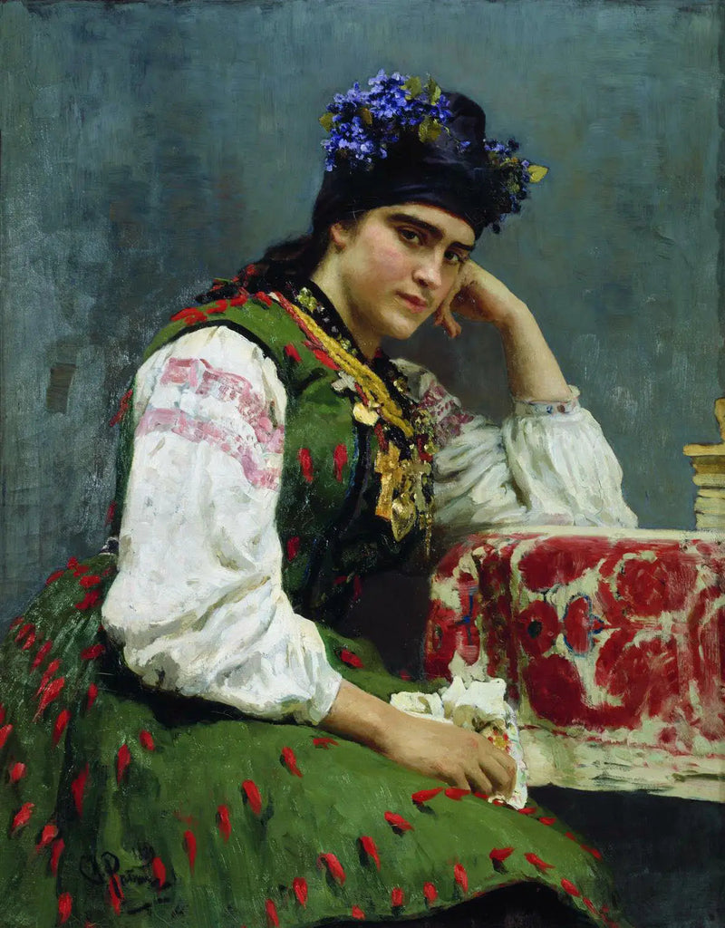 Portrait von Sofya Dragomirova - Ilya Repin