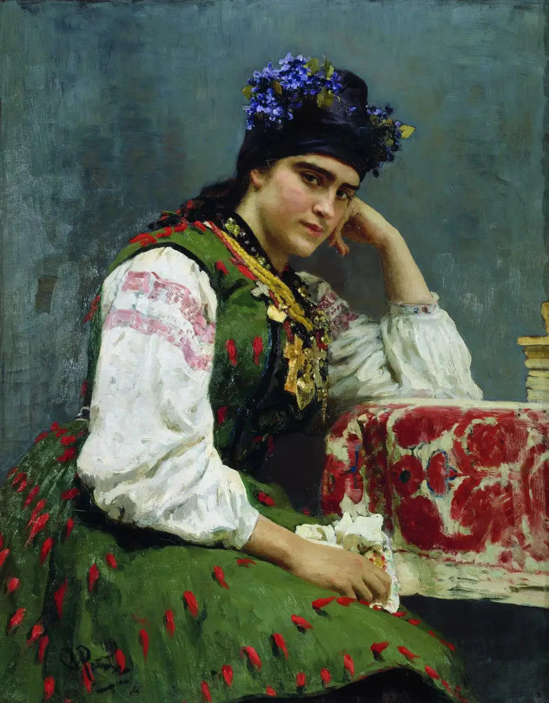 Portrait von Sofya Dragomirova - Ilya Repin